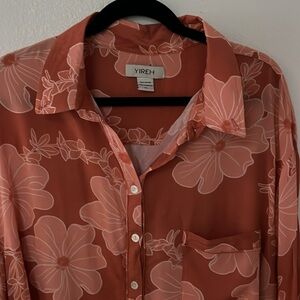 Yireh Floral Button-Up Shirt